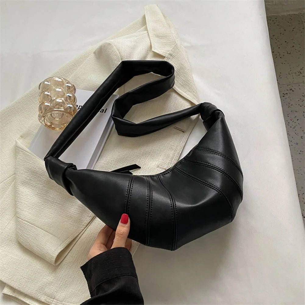 Sofie | Elegante halbrunde PU-Ledertasche für Damen