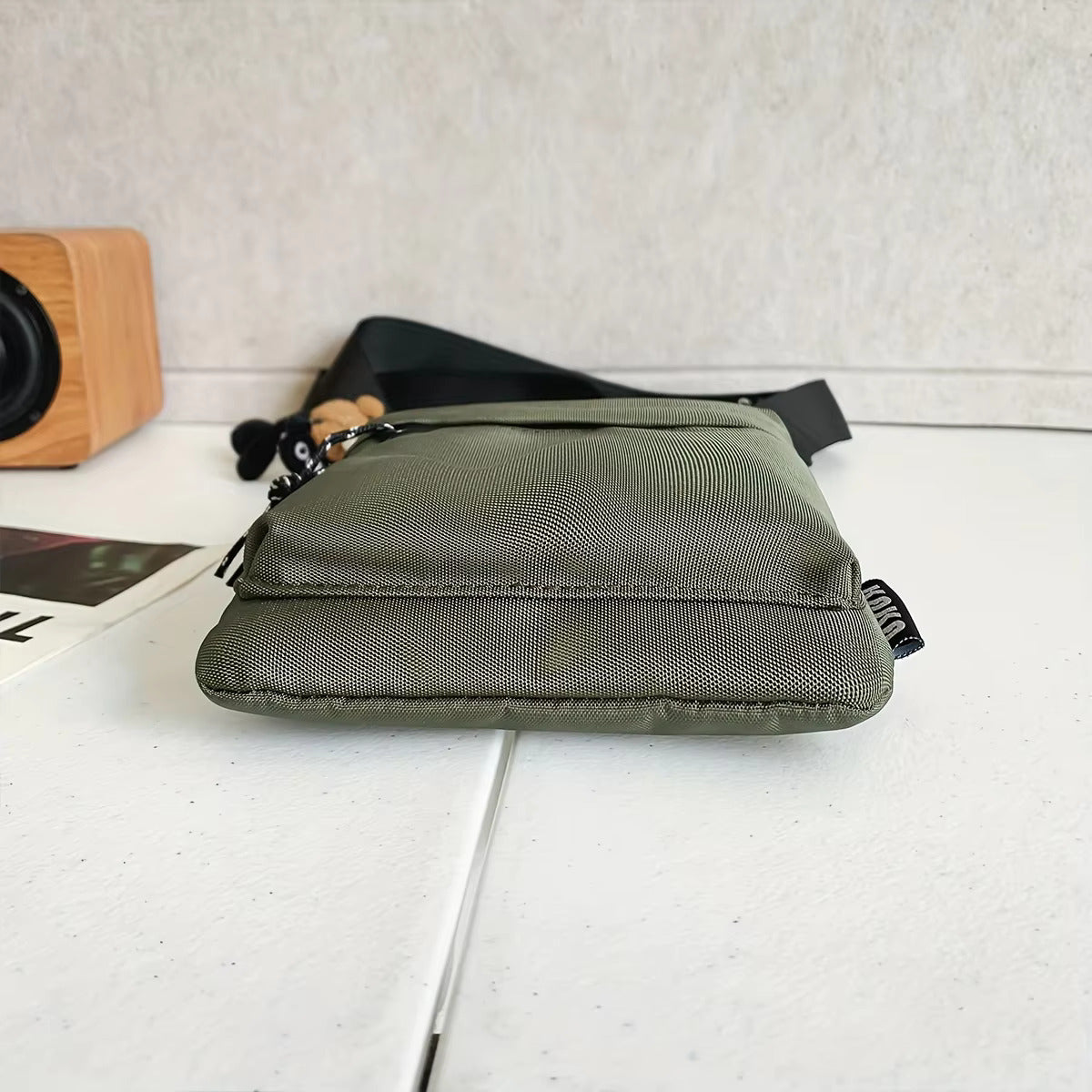 Noah | Kleine kompakte Canvas Crossbody Sling Tasche