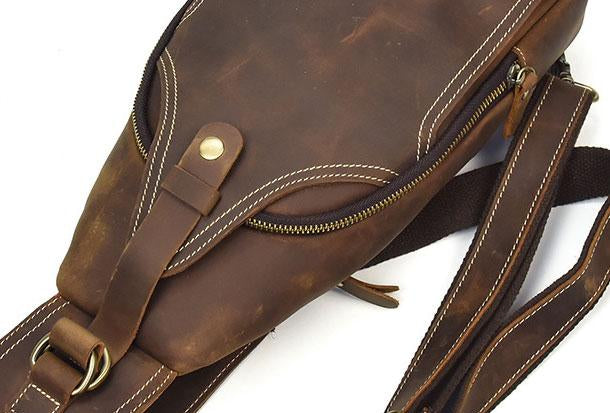 Timo | Luxuriöse Leder Abenteuerschultertasche