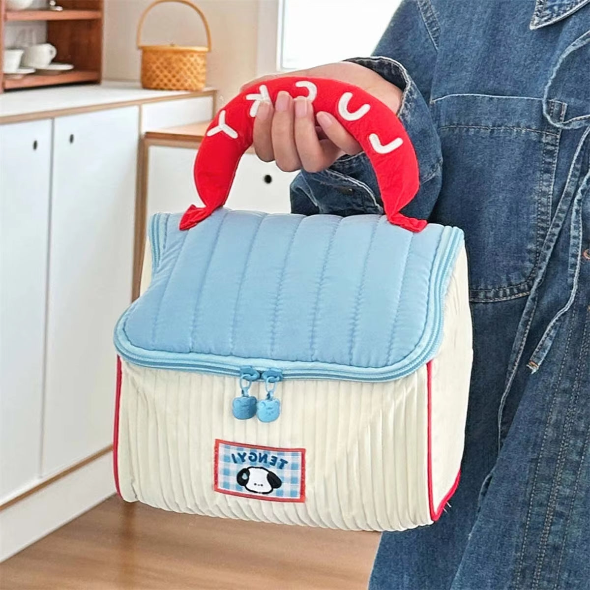 Alianna | Glücksbringer gesteppte Kosmetiktasche