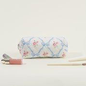 Elisse | Elegantes gepolstertes Make-up Taschen Set mit floralem Design
