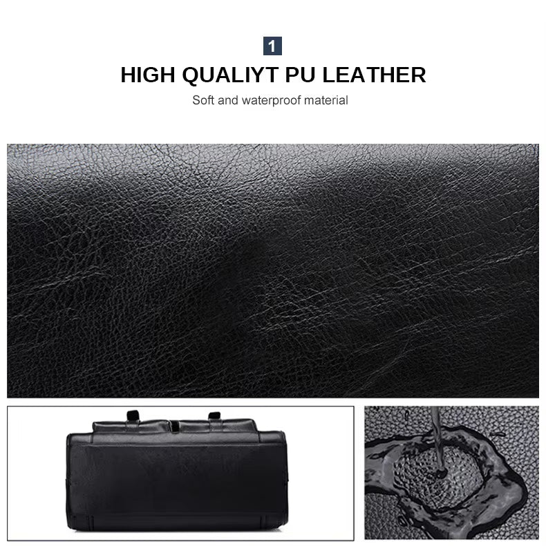 Milan | Leder Crossbody Laptop Reis Messenger Tasche