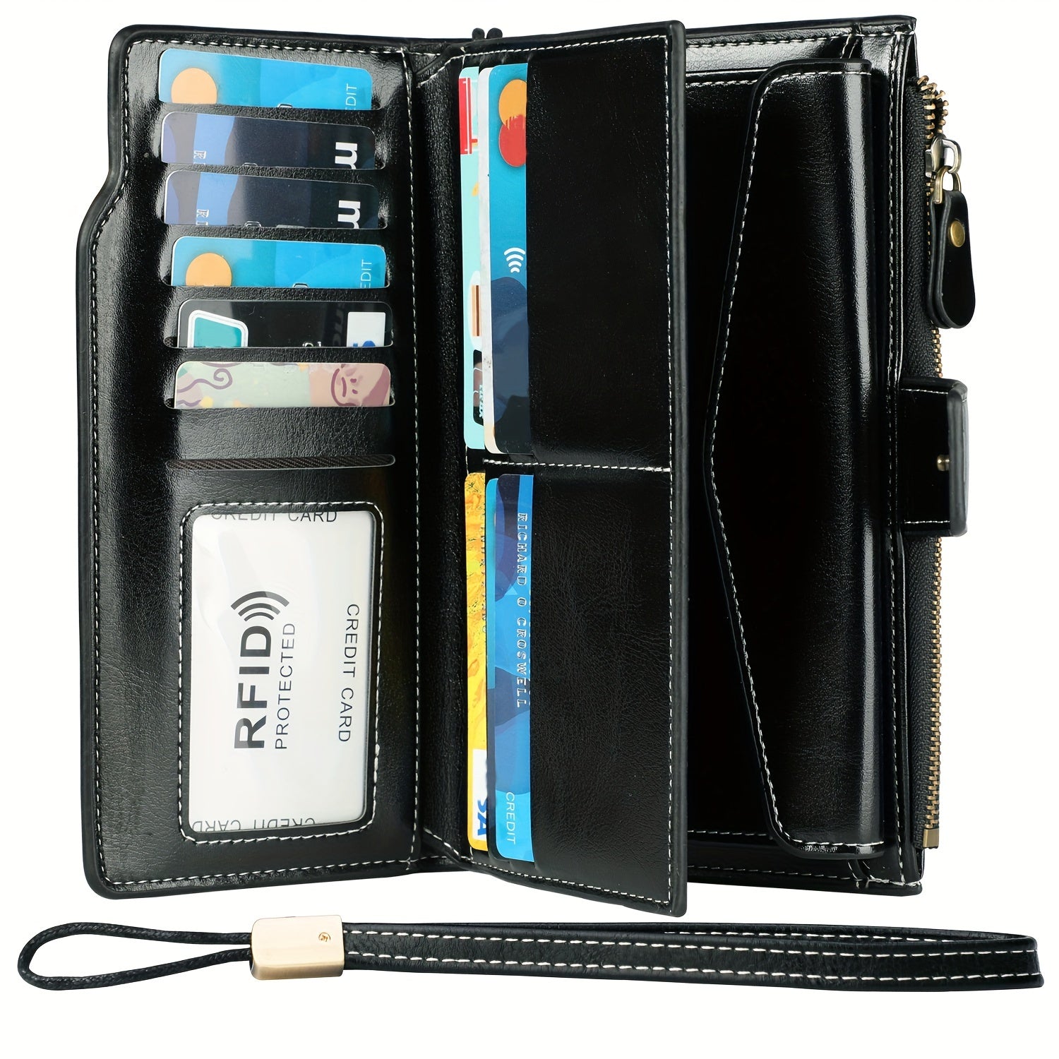 Dulce | RFID-sichere Reisetasche | Mehrfachfach Vintage Clutch