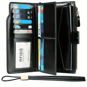 Dulce | RFID-sichere Reisetasche | Mehrfachfach Vintage Clutch