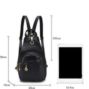 Nina | Damen Wasserfeste PU Leder Crossbody Sling Tasche Rucksack