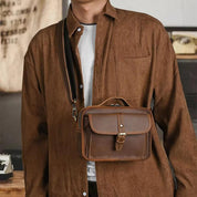Lucas | Retro Leder Kleine Crossbody Messenger Handtasche