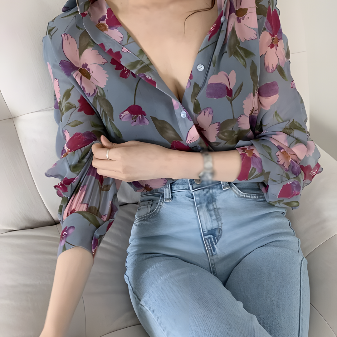 FEMININES | Buntes Luxus-Chemisier