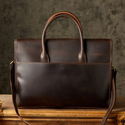 Liam | Herren Echte Leder Business Aktentasche Crossbody Messenger Tasche