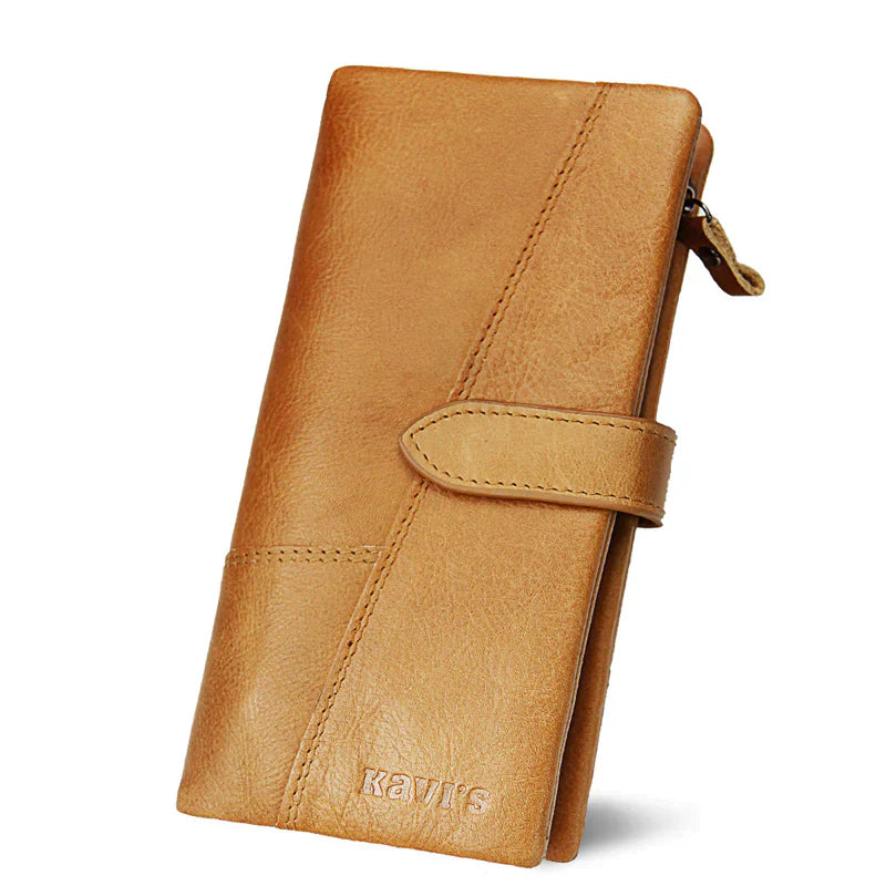 Berkley | RFID-sichere Vintage-Leder-Reisegeldbörse