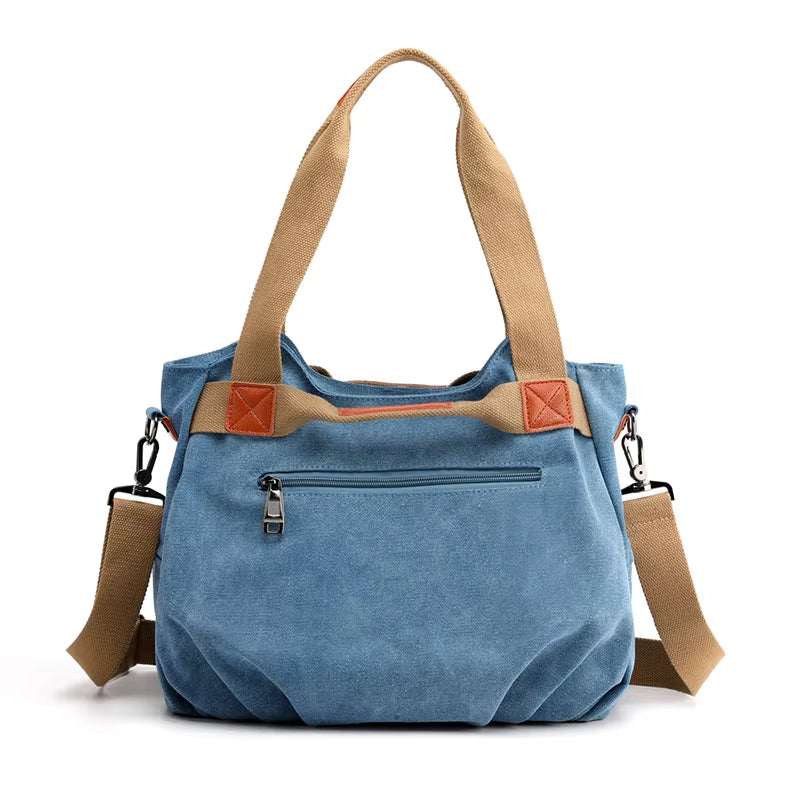 Lars | Retro Canvas Große Umhängetasche und Schultertasche