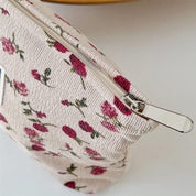 Jaycee | Elegante Rosen-Schminktasche mit großem Fassungsvermögen