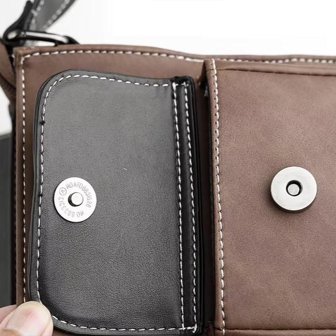 Lucas | Luxe PU Leder Crossbody Umhängetasche