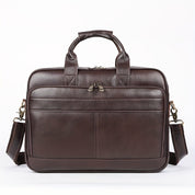 Dylan | Große Kapazität Leder Laptop Schultertasche