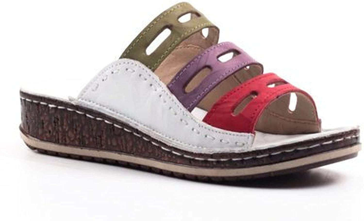 Sophia | Bequeme Stützende Trikolor Sandalen für Frauen