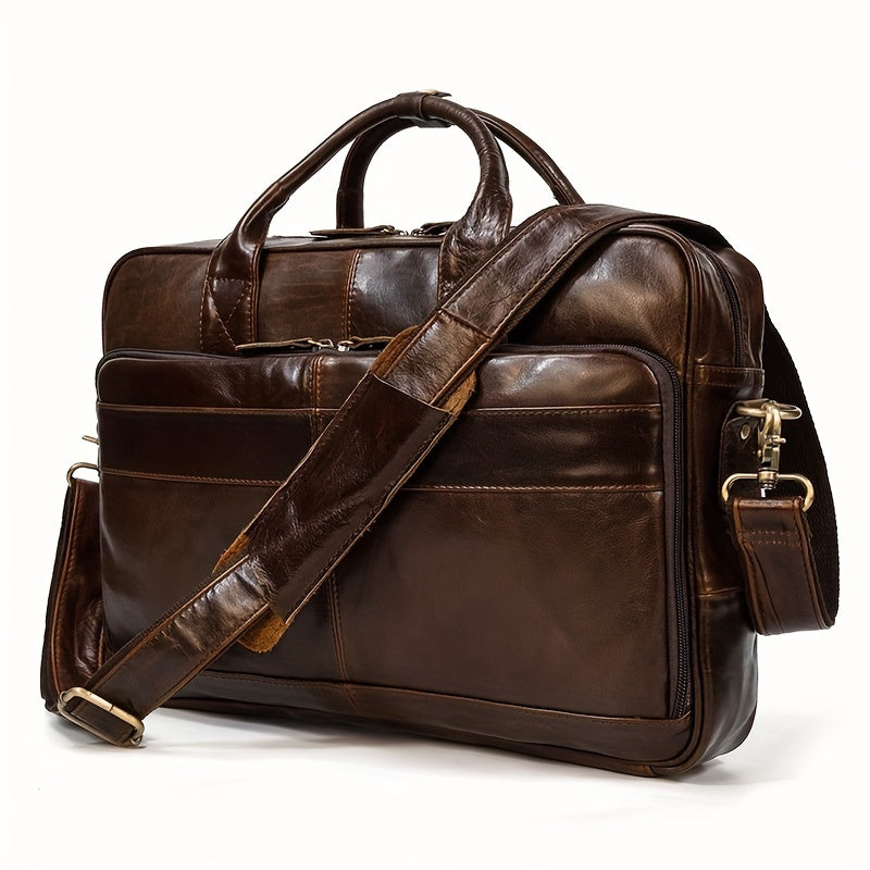 Milan | Leren Crossbody Messenger Laptop Handtasche