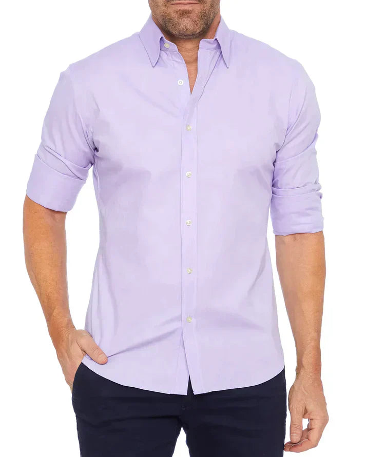 Kurt | Elegantes Hemd mit Stretch und Knopfleiste