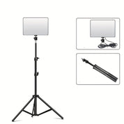 Einstellbarer LED -Lichtständer für Fotografie und Video - 1,1 m Höhe, robustes Aluminiumstativ mit Lampe-4