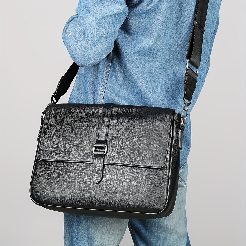 Tom | Leder Messenger Umhängetasche