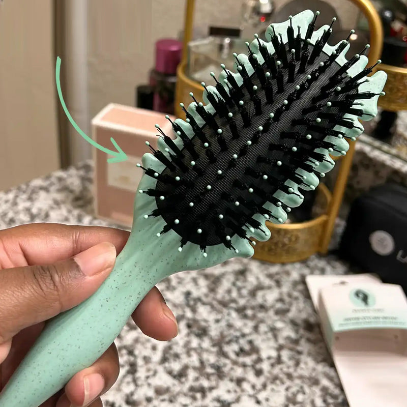 Pinsel für perfekt definierte Locken | Flaum -frei und weich für die Haare | 3-in-1 HAARBRUSH-GODTFRED-5