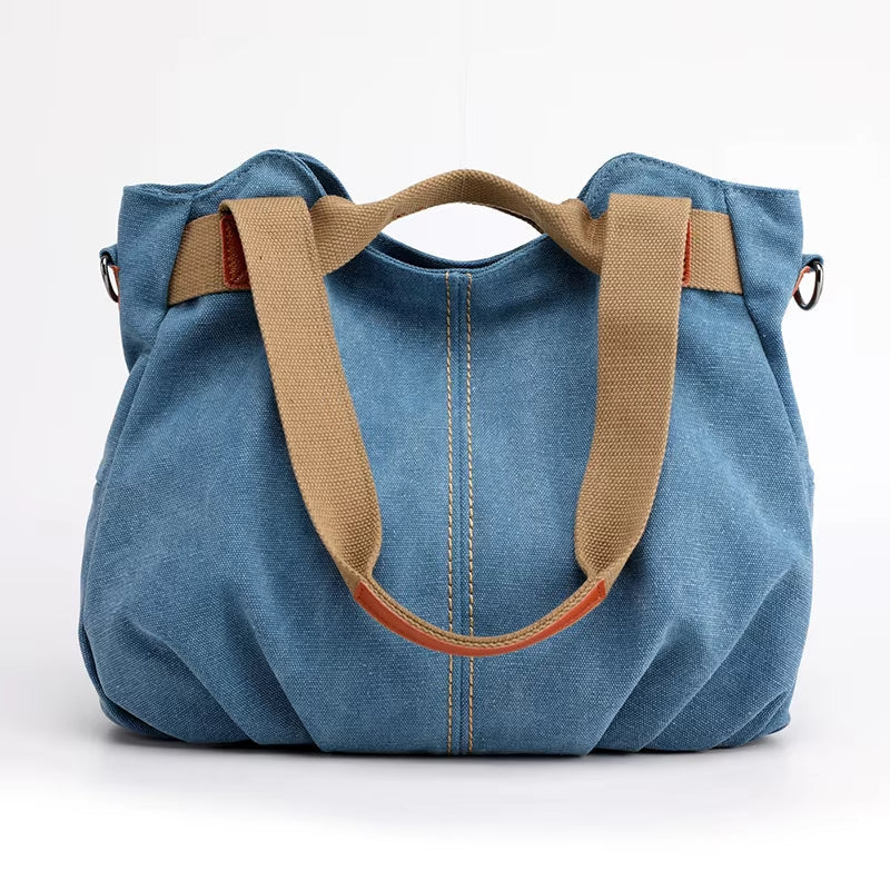 Lars | Retro Canvas Große Umhängetasche und Schultertasche
