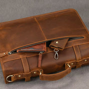Daniel | Herren Leder Crossbody Messenger Laptoptasche Reisetasche