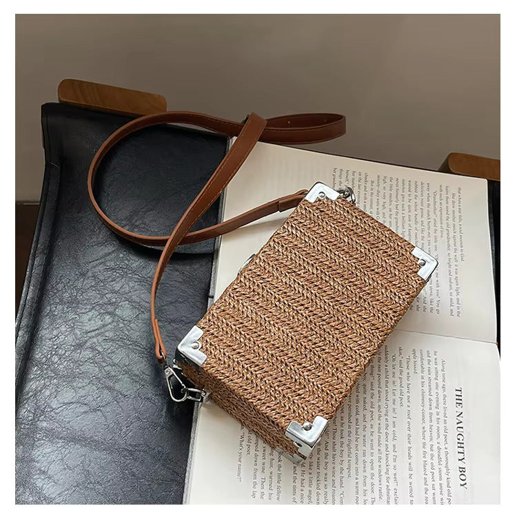 Lena | Damenmodische Geflochtene Schultertasche