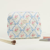 Elisse | Elegantes gepolstertes Make-up Taschen Set mit floralem Design
