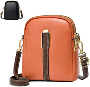 Sophie | Mini Schultertasche aus Lychee-Leder