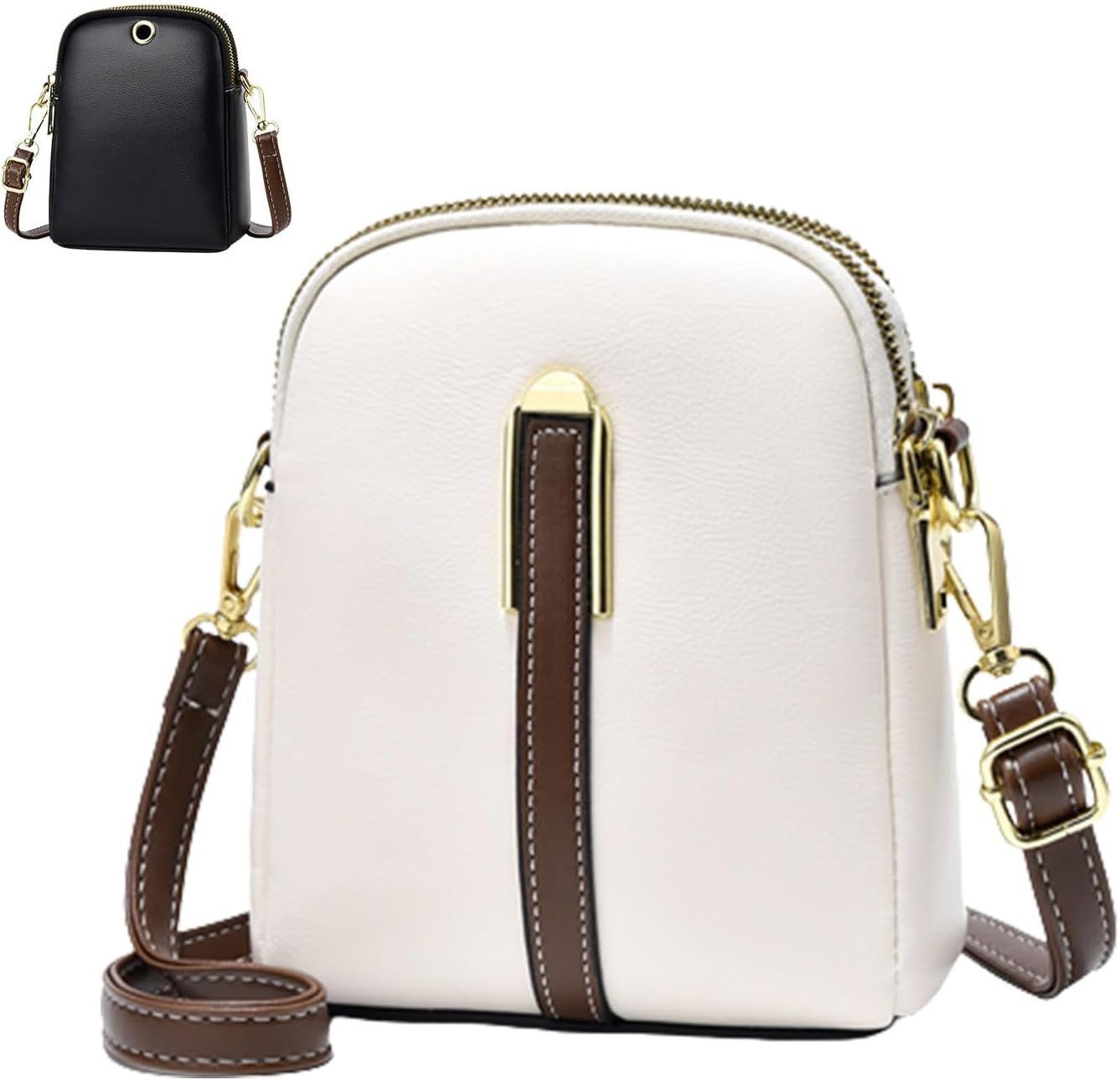 Sophie | Mini Schultertasche aus Lychee-Leder