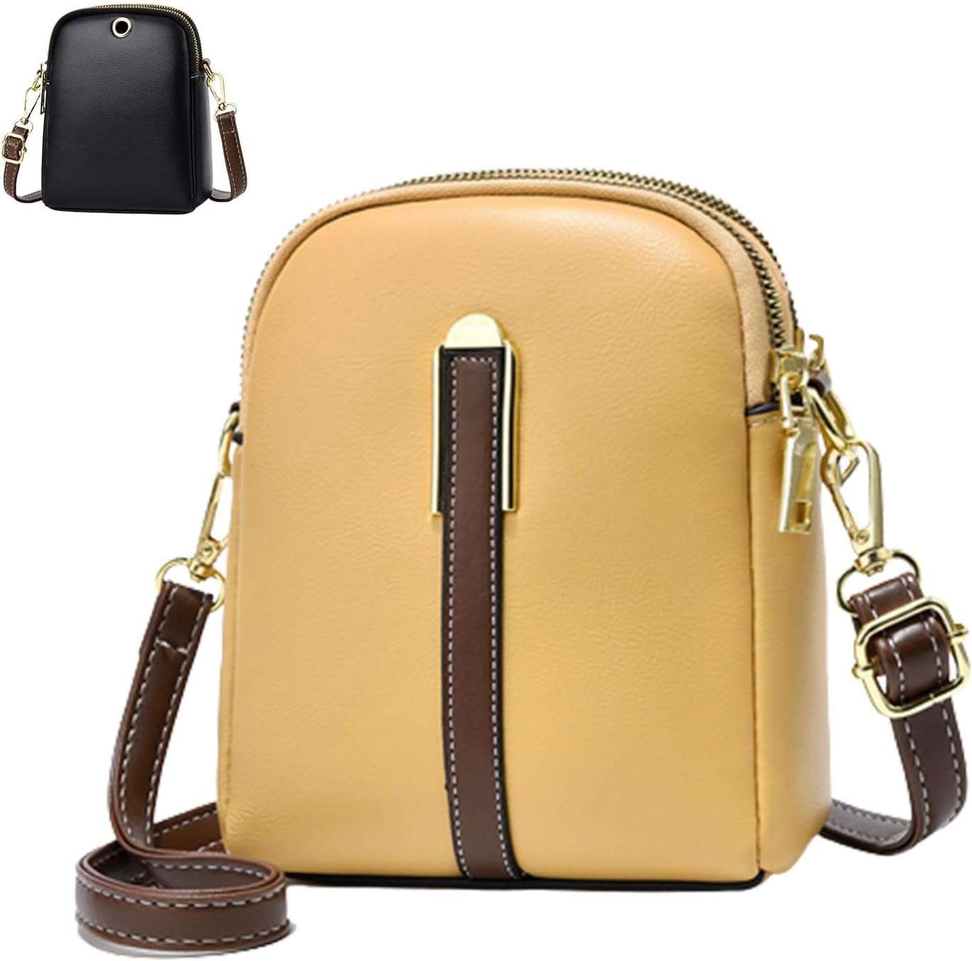 Sophie | Mini Schultertasche aus Lychee-Leder