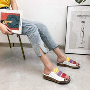 Sophia | Bequeme Stützende Trikolor Sandalen für Frauen