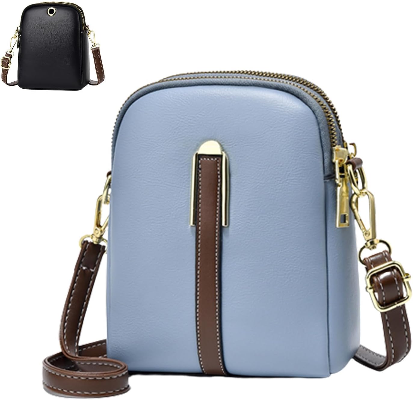 Sophie | Mini Schultertasche aus Lychee-Leder