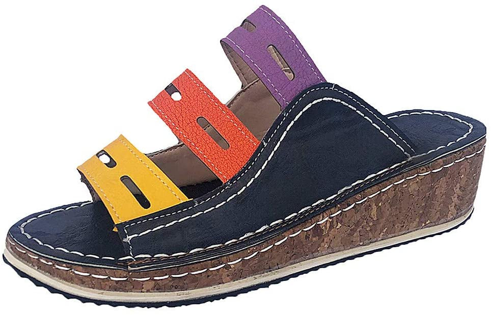 Sophia | Bequeme Stützende Trikolor Sandalen für Frauen
