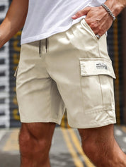  Herren -Frachtshorts - elastische Taille - Mehrere Taschen - atmungsaktives leichtes Stoff-2