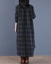 EMMA | Kariertes Langarm-Hemdkleid