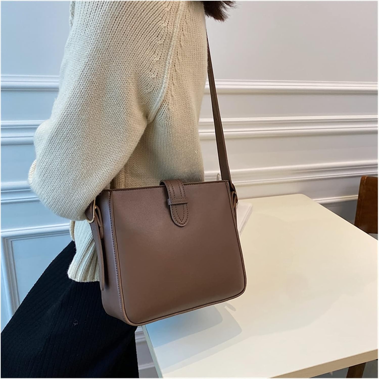 Ella | Vintage Leder Umhängetasche
