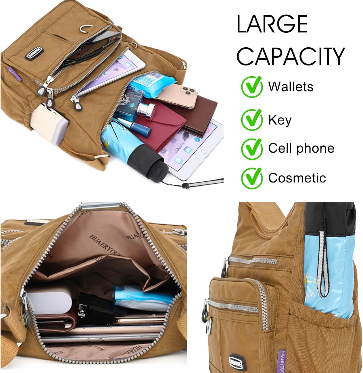 Maya | Urban Explorer Mehrfachtaschen Umhängetasche
