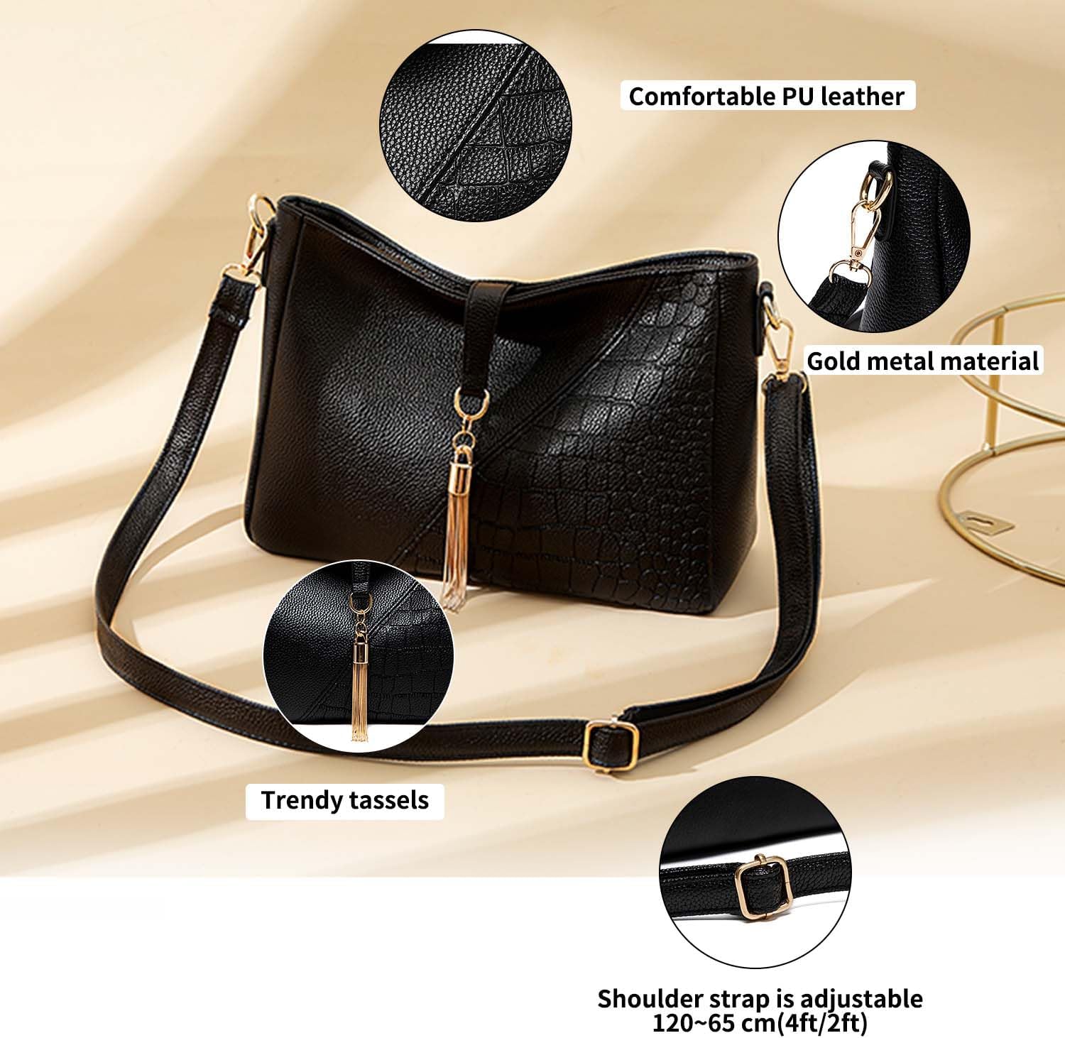 Lotte | Elegante Anti-Diebstahl Schultertasche