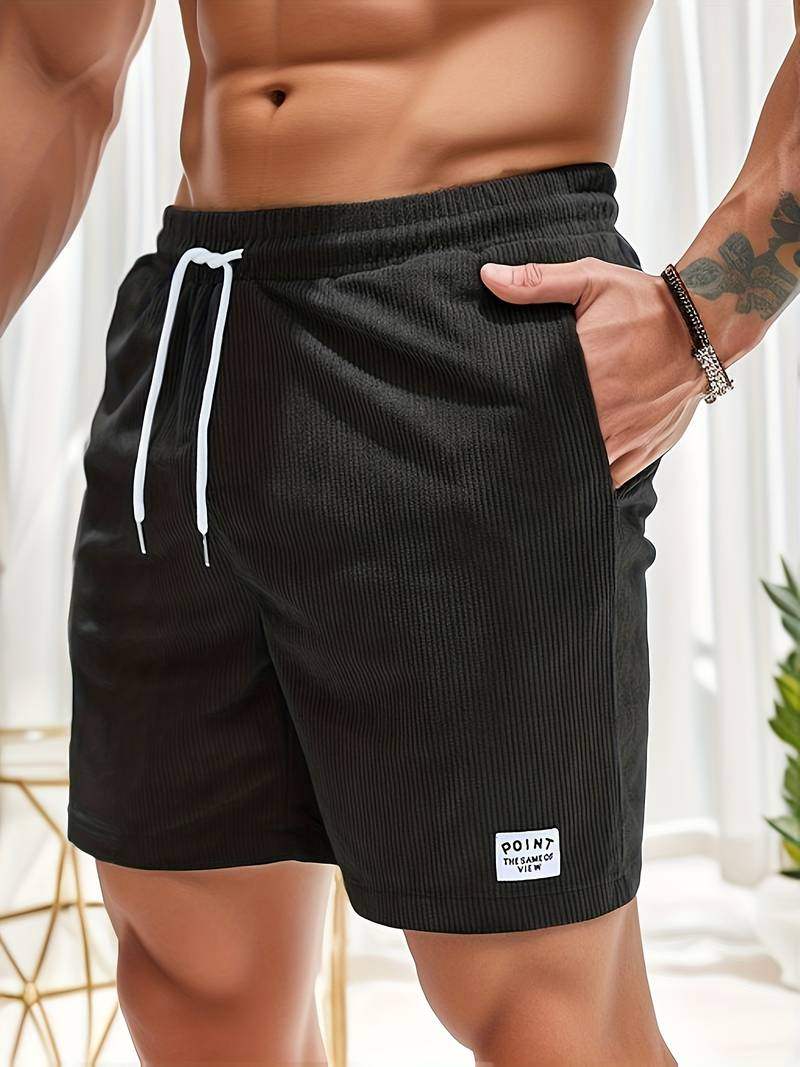  Gelegenheitsshorts von Männern - Elastischer Bund - Leichter atmungsaktiver Stoff - Drawess -Passform-4