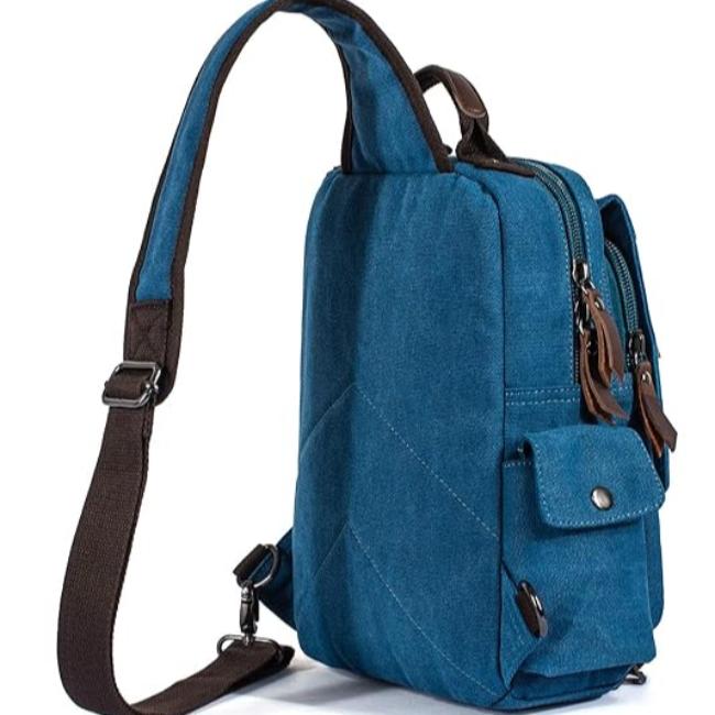 Lars | Grote Retro Canvas Reisetasche Schultertasche