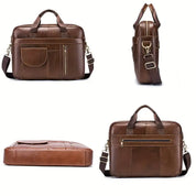 Alexander | Leren Crossbody Messenger Laptoptasche Reisetasche