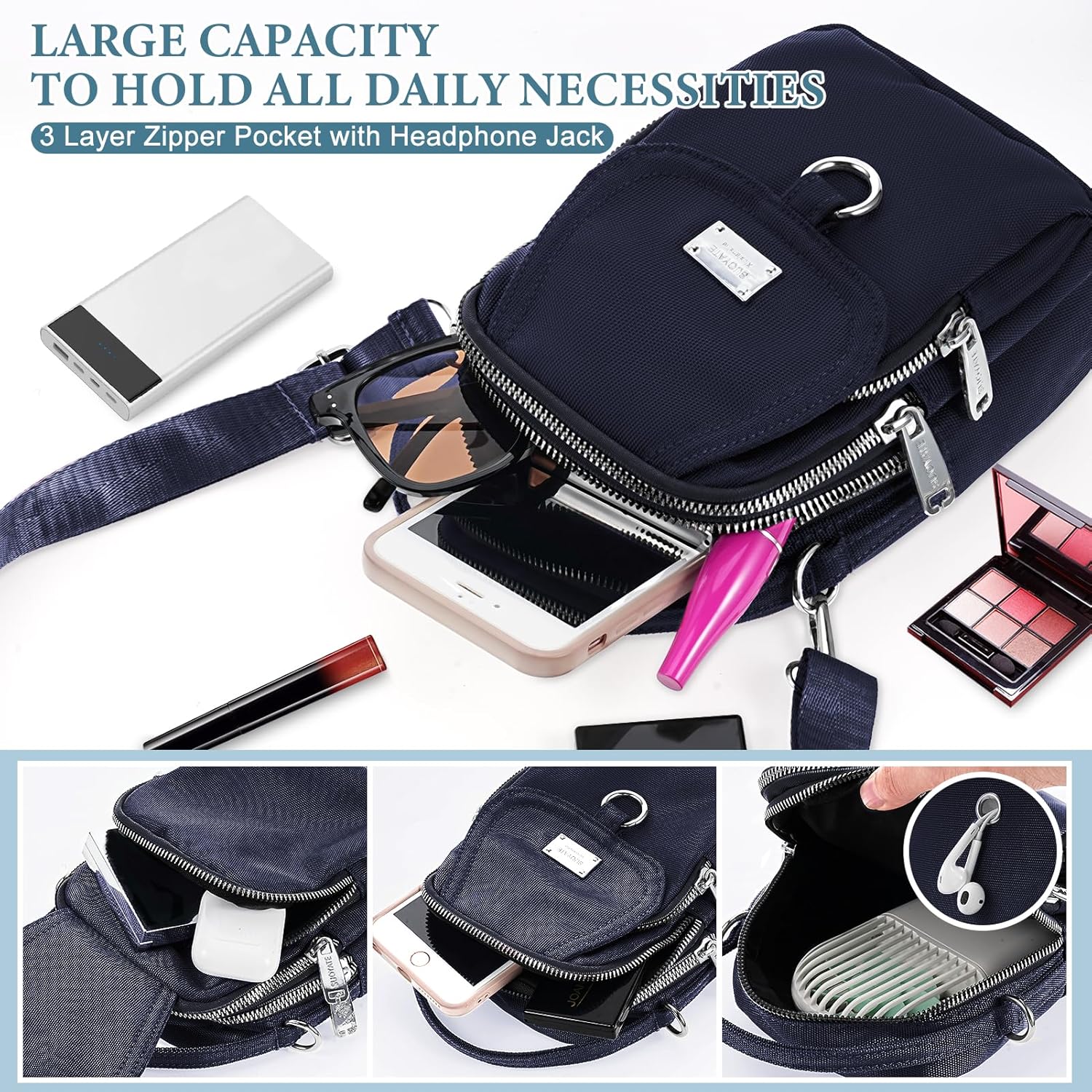 Liam | Wasserdichte Nylon Mini Crossbody Sling Tasche