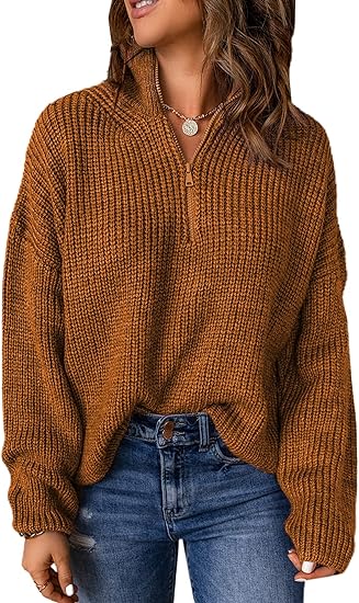 Yvonne | Eleganter Damenpullover mit V-Ausschnitt und Polokragen