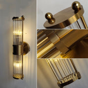 Lena | Goldener Zylinder-Wandleuchter – Stilvoler Blickfang