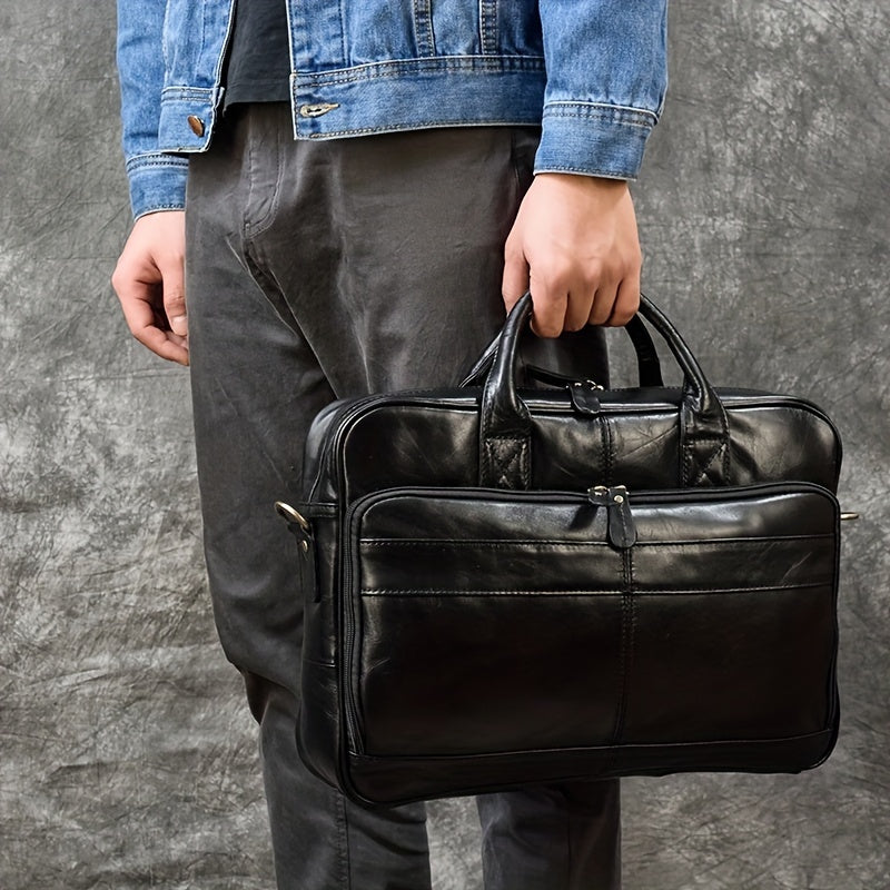 Milan | Leren Crossbody Messenger Laptop Handtasche