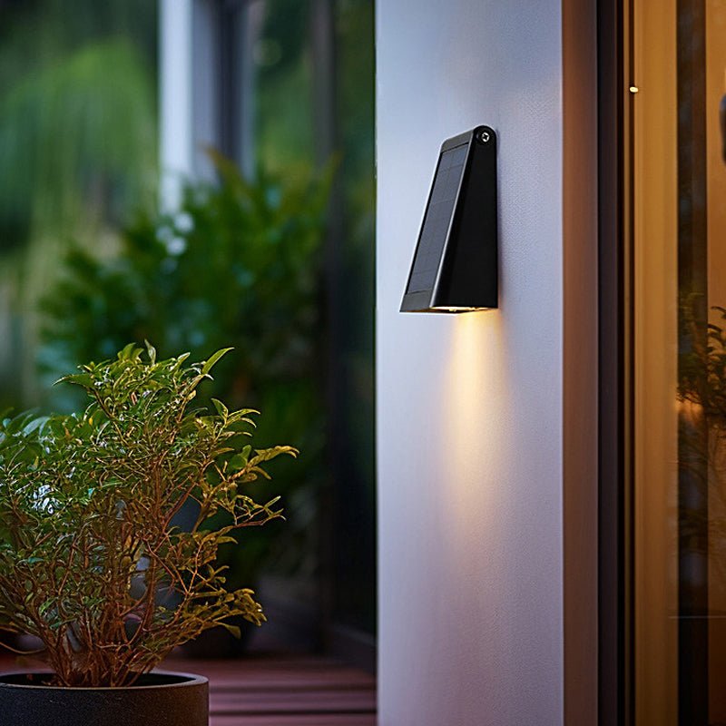 90 ° Einstellbare intelligente LED wasserdichte schwarze moderne Solarwandleuchten 3