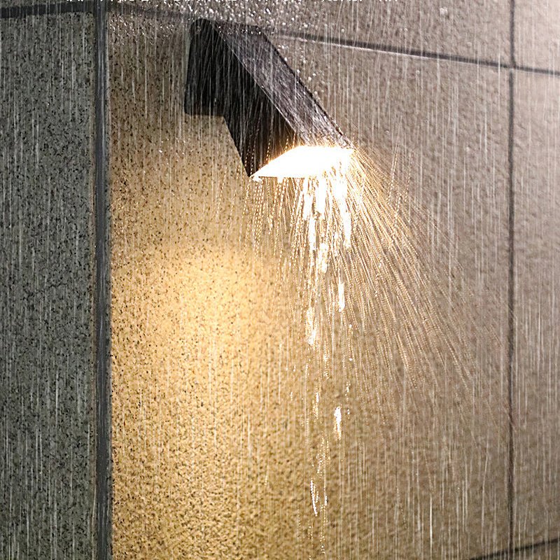 90 ° Einstellbare intelligente LED wasserdichte schwarze moderne Solarwandleuchten 4