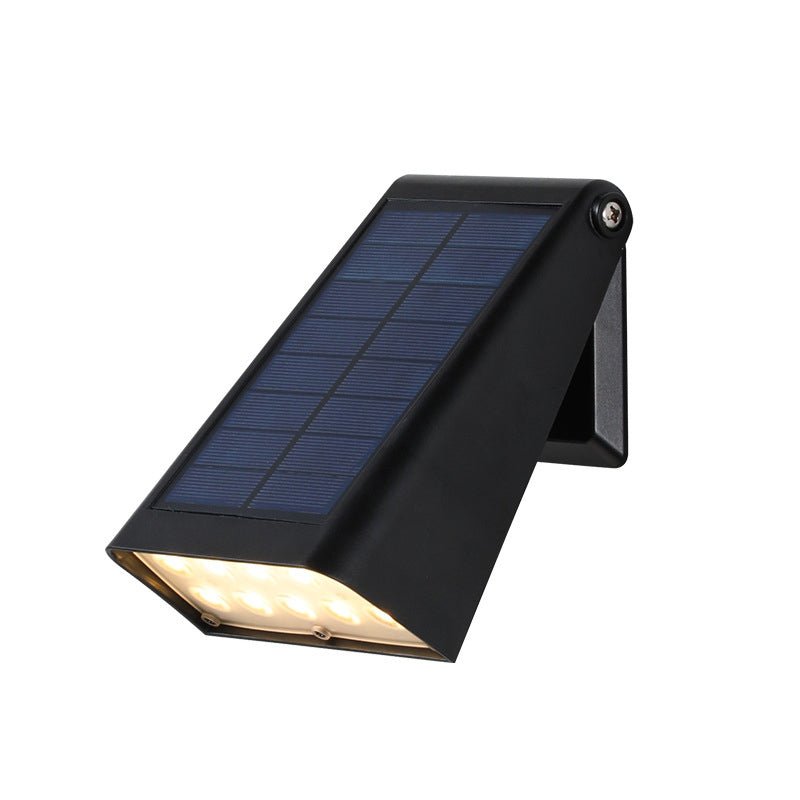 90 ° Einstellbare intelligente LED wasserdichte schwarze moderne Solarwandleuchten 8