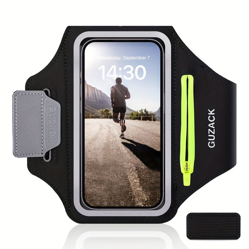 Einstellbarer Telefonhalter mit Hörphone-Fach-passt die Armgrößen 26-42 cm, kompatibel mit iPhone und Galaxie-2