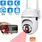 Intelligente drahtlose Überwachungskamera mit 1080p HD-Auflösung, Farb Nachtsicht, Zwei-Wege-Audio, Indoor/Outdoor-Gebrauch-3